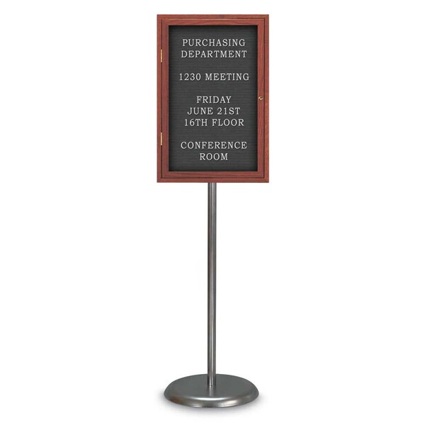 Corkboard, Triple Door, Radius Frame, 72x48", Bronze/Cloud